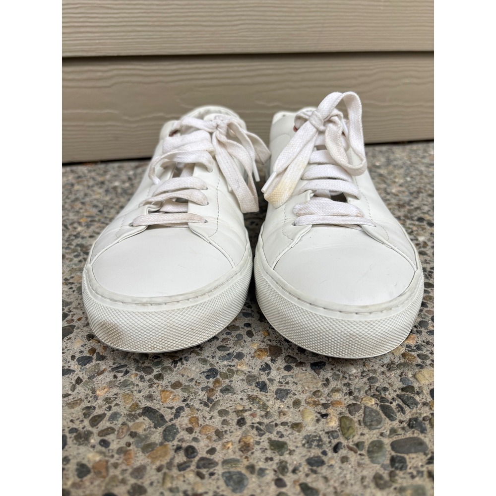 Good Man Brand Edge Sneaker White Leather Low Top Mens 10 Made in Italy - Picture 5 of 10